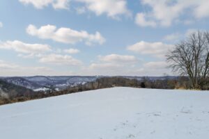 Wooded land for sale in Crawford County, Wisconsin with panoramic valley views near Gays Mills and the Kickapoo River State Wildlife Area