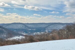 Wooded land for sale in Crawford County, Wisconsin with panoramic valley views near Gays Mills and the Kickapoo River State Wildlife Area
