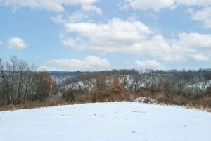 Wooded property for sale near Gays Mills, WI with scenic countryside views close to the Mississippi River