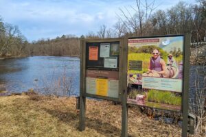 Namekagon River access from this 2.2-acre property for sale near Spooner WI