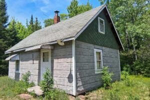 Wooded land with 2-BR cabin for sale on Somo River near Tomahawk, WI