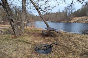 Private wooded setting on 2-acre buildable land for sale near Trego Wisconsin